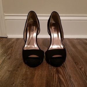 Peep toe heels